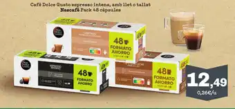 NESCAFÉ Cafè Dolce Gusto espresso intens, amb llet o tallat