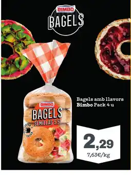 Sorli BIMBO Bagels amb llavors oferta