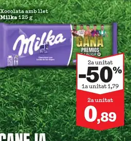 Sorli MILKA Xocolata amb llet oferta