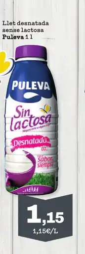 Sorli PULEVA Llet desnatada sense lactosa oferta