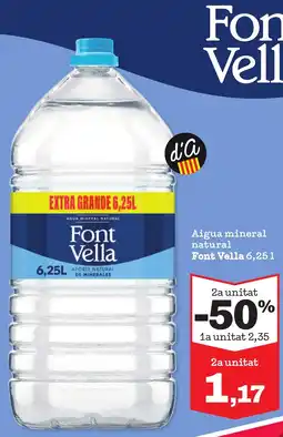 Sorli FONT VELLA Aigua mineral natural oferta