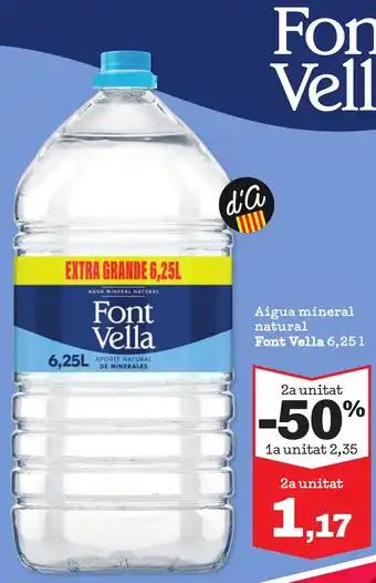 FONT VELLA Aigua mineral natural