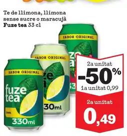 Sorli FUZE TEA Te de llimona, llimona sense sucre o maracujá oferta
