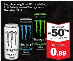 Sorli MONSTER Beguda energètica Ultra white, Absolutely zero o Energy zero oferta