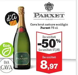 Sorli PARXET Cava brut nature ecològic oferta