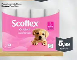 Sorli SCOTTEX Paper higiènic blanc oferta