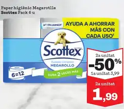 Sorli SCOTTEX Paper higiènic Megarotlle oferta