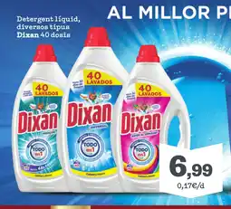 Sorli DIXAN Detergent líquid, diversos tipus Dixan 40 dosis oferta