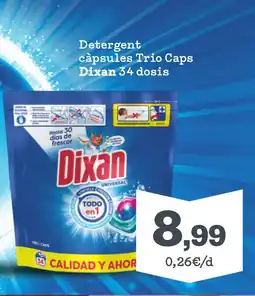 Sorli DIXAN Detergent càpsules Trio Caps oferta