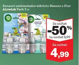 Sorli AIRWICK Recanvi ambientador elèctric Nenuco o Flor oferta
