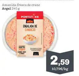 Sorli ARGAL Amanida fresca de cranc oferta