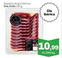 Sorli DON JULIO Espatlla de gla ibèrica oferta