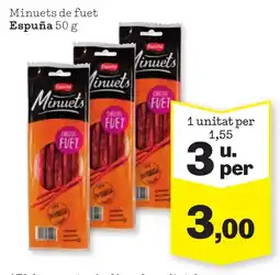 Sorli ESPUÑA Minuets de fuet oferta