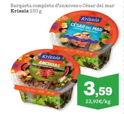 Sorli KRISSIA Barqueta completa d'anxoves o César del mar oferta