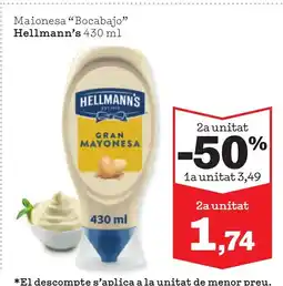 Sorli HELLMANN'S Maionesa Bocabajo oferta