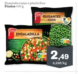 Sorli FINDUS Ensalada russa o pèsols fins oferta