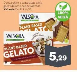 Sorli VALSOIA Cucurutxo o sandvitx amb gelat de soia sense lactosa oferta