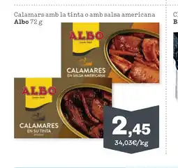 Sorli ALBO Calamars amb la tinta o amb salsa americana oferta