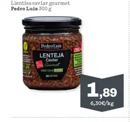 Sorli PEDRO LUIS Llenties caviar gourmet oferta