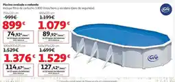 Alcampo Piscina ovalada o redonda oferta