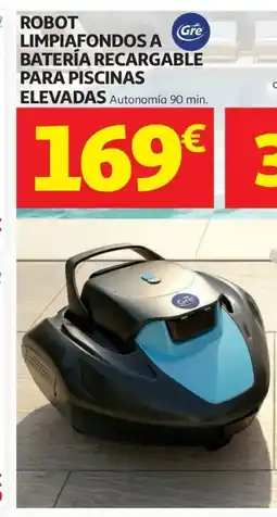 Alcampo Robot limpiafondos a batería recargable para piscinas oferta