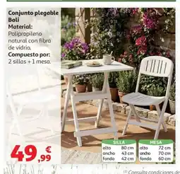 Alcampo Conjunto plegable Bali oferta