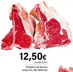 Cash Ifa MC KEEN Chuletero de Vacuno entero 18+ oferta