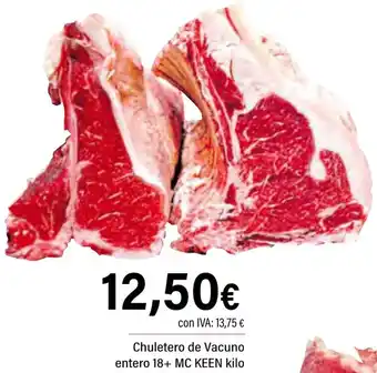 Cash Ifa MC KEEN Chuletero de Vacuno entero 18+ oferta