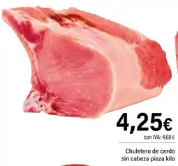 Cash Ifa Chuletero de cerdo sin cabeza pieza oferta