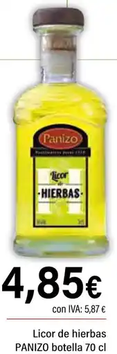 Cash Ifa PANIZO Licor de hierbas oferta