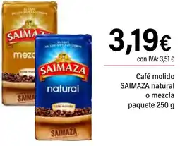 Cash Ifa SAIMAZA Café molido natural o mezcla paquete oferta