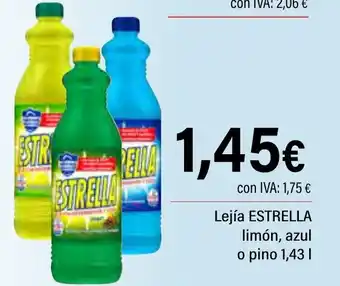 Cash Ifa ESTRELLA Lejía limón, azul o pino oferta