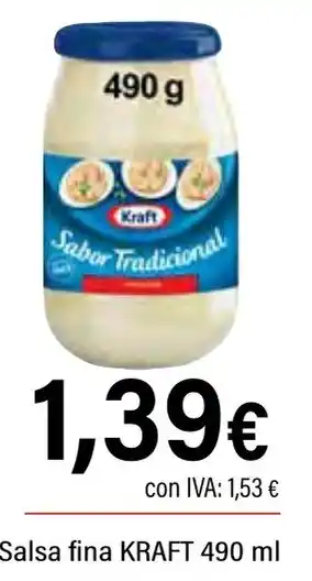 Cash Ifa KRAFT Salsa fina oferta