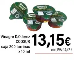 Cash Ifa COOSUR Vinagre D.O.Jerez caja 200 tarrinas oferta