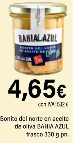 Cash Ifa BAHIA AZUL Bonito del norte en aceite de oliva frasco oferta