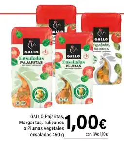 Cash Ifa GALLO Pajaritas, Margaritas, Tulipanes o Plumas vegetales ensaladas oferta