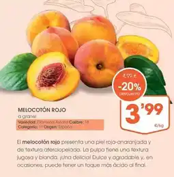 Supermercados Plaza Origen - melocoton rojo oferta