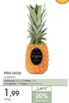 Supermercados Plaza Gold - piña oferta