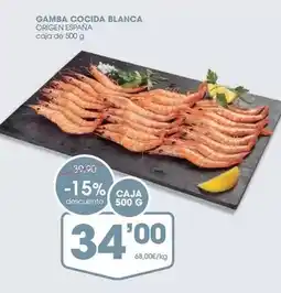 Supermercados Plaza Origen - gamba cocida blanca oferta