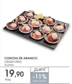 Supermercados Plaza Origen - concha de abanico oferta