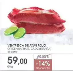Supermercados Plaza Origen - ventresca de atún rojo oferta