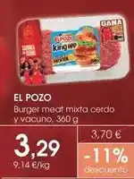 Supermercados Plaza Elpozo - burger meat mixta cerdo y vacuno oferta