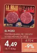 Supermercados Plaza Elpozo - hamburguesa de vacuno la roja oferta