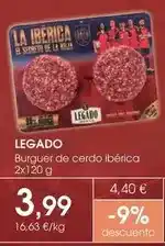 Supermercados Plaza Legado elpozo - burguer de cerdo iberica oferta