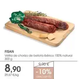 Supermercados Plaza Bellota - velita de chorizo de iberico 100% natural oferta