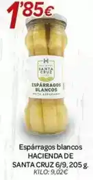 Alsara Supermercados Hacienda santa cruz - esparragos blancos oferta