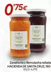 Alsara Supermercados Hacienda santa cruz - zanahoria o remolacha rallada oferta