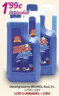 Alsara Supermercados Brumol - desengrasante azul oferta