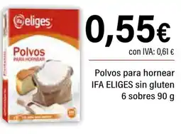 Cash Ifa IFA ELIGES Polvos para hornear sin gluten 6 sobres oferta