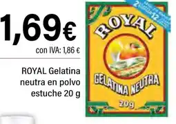 Cash Ifa ROYAL Gelatina neutra en polvo estuche oferta